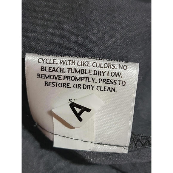 Eileen Fisher Women's Pants 24W Italian Fabric Crepe Stretch Gray Linen Blend #Z - Picture 9 of 11